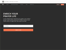 Tablet Screenshot of globalprayerschool.com